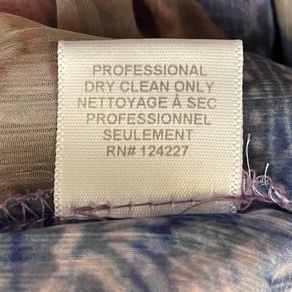 Misa Los Angeles Yasemin Butterfly Sleeve Babydoll Dress - Pink Blue - Size M - Picture 6 of 7